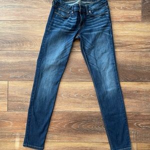 Womens Guess Dark Denim Jeans Size 26 x Regular